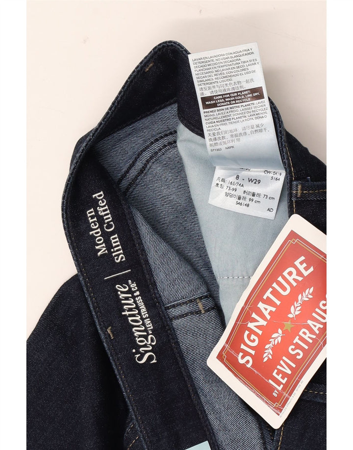 Damskie jeansy Levi's Signature Modern Slim Jeans US 8 Medium W29 L26 Granatowe