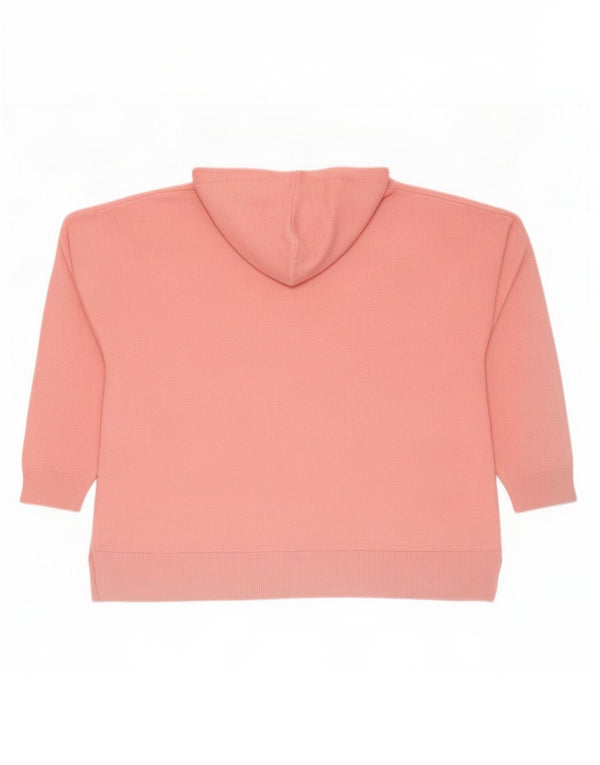 Marks & Spencer Damski sweter z kapturem, oversize, UK 18 XL, różowy