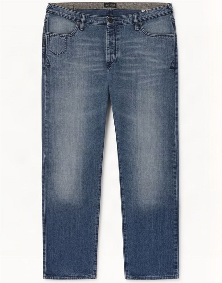 Damskie jeansy slim Armani W34 L29 niebieskie