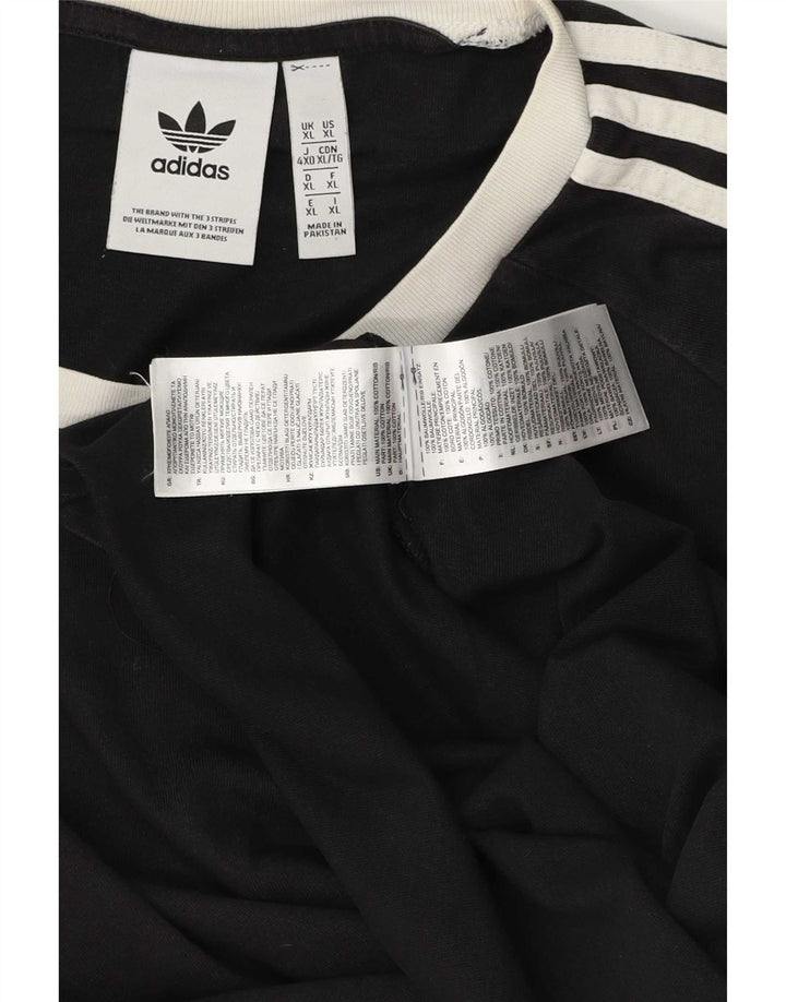 Adidas Męska Koszulka Top XL Czarna Bawełna