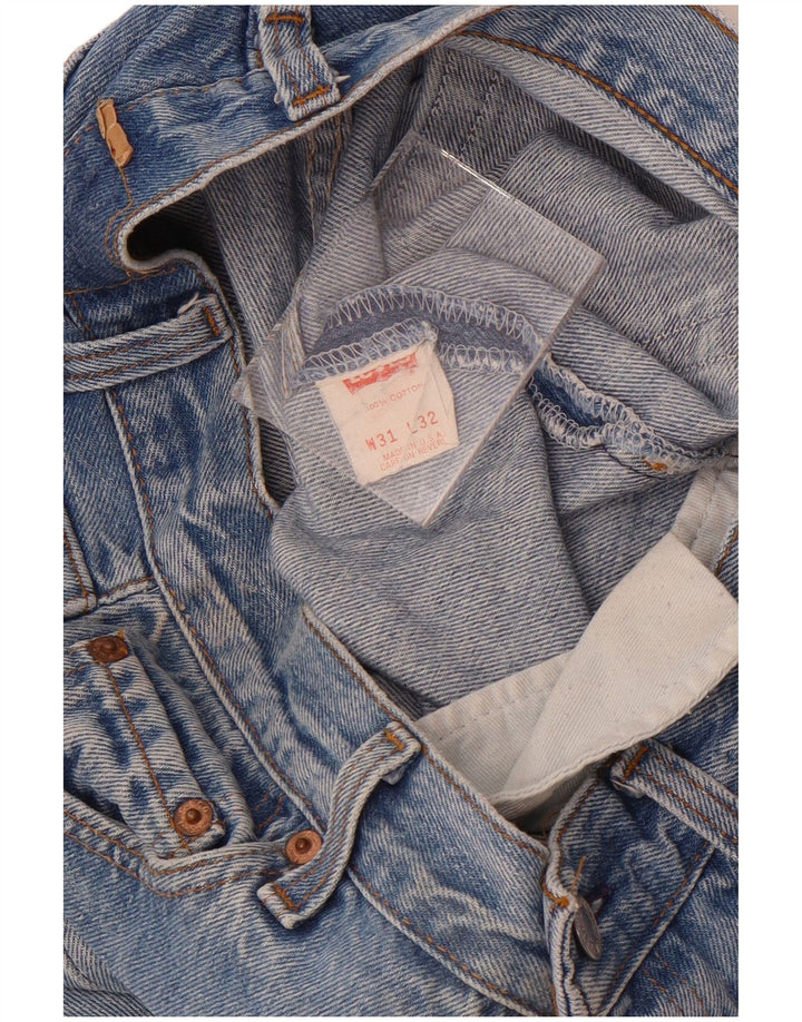 Męskie spodenki jeansowe Levi's W31 Średnioniebieskie, bawełniane