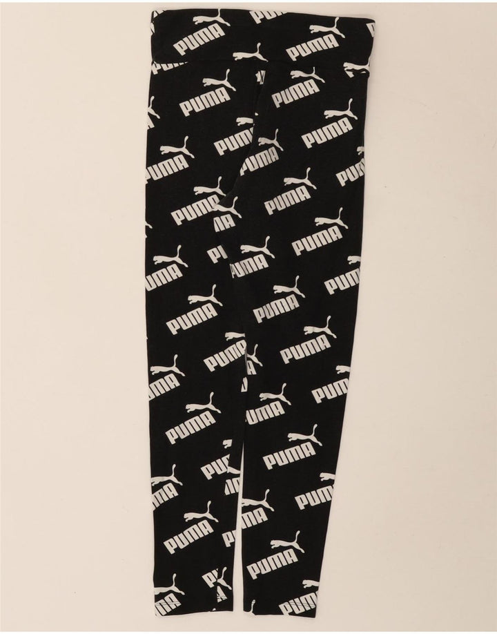 Damskie legginsy Puma Graphic UK 10 Small, czarne, bawełniane