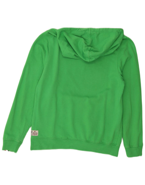 Damski sweter z kapturem LEONE, UK 18 XL, zielony, bawełniany