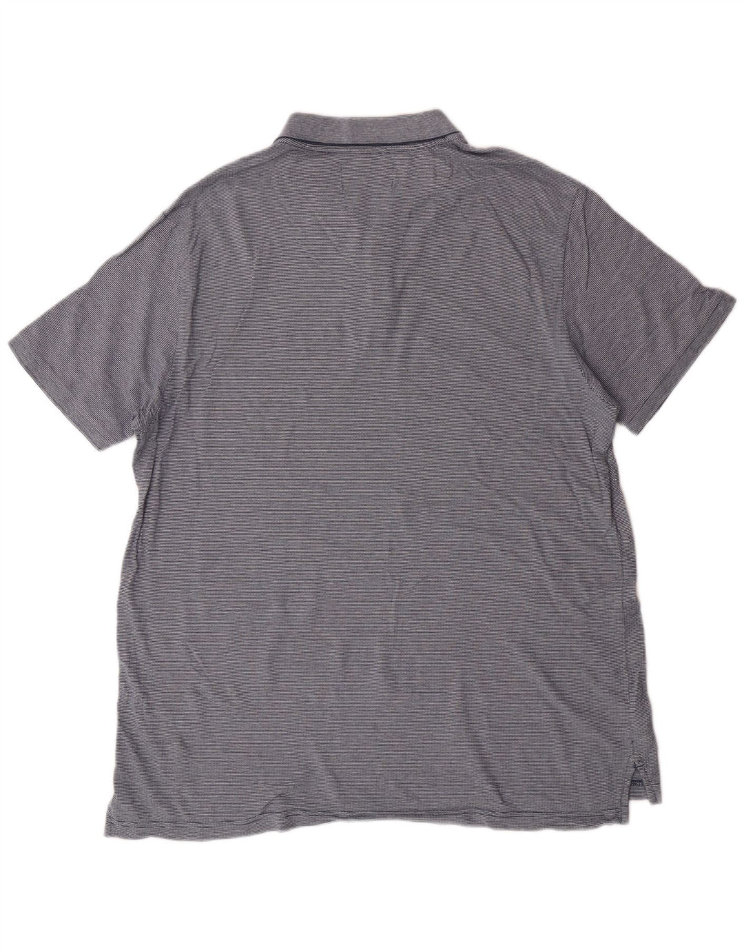 Męska koszulka polo PENGUIN 2XL, niebieska, bawełniana w paski, klasyczna