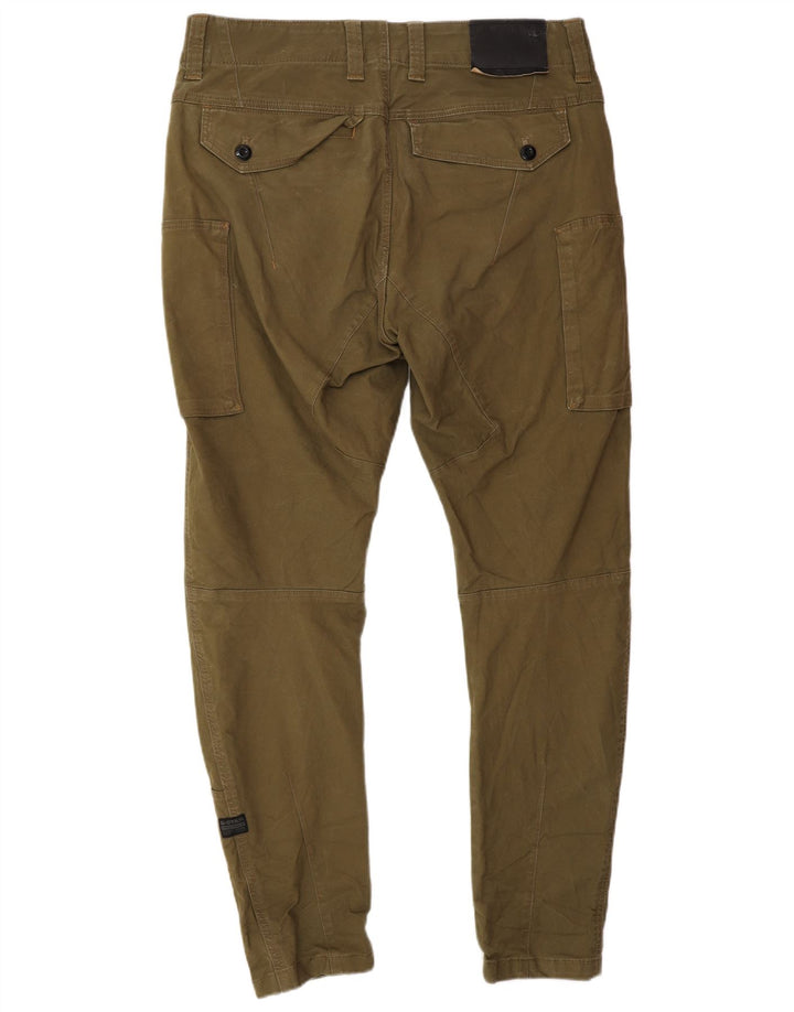 Męskie spodnie cargo G-STAR Banana Slim W34 L30 Khaki Cotton Army