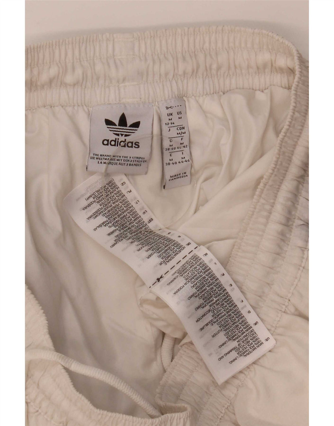 Damskie spodnie dresowe Adidas UK 12/14 Średni biały poliamid