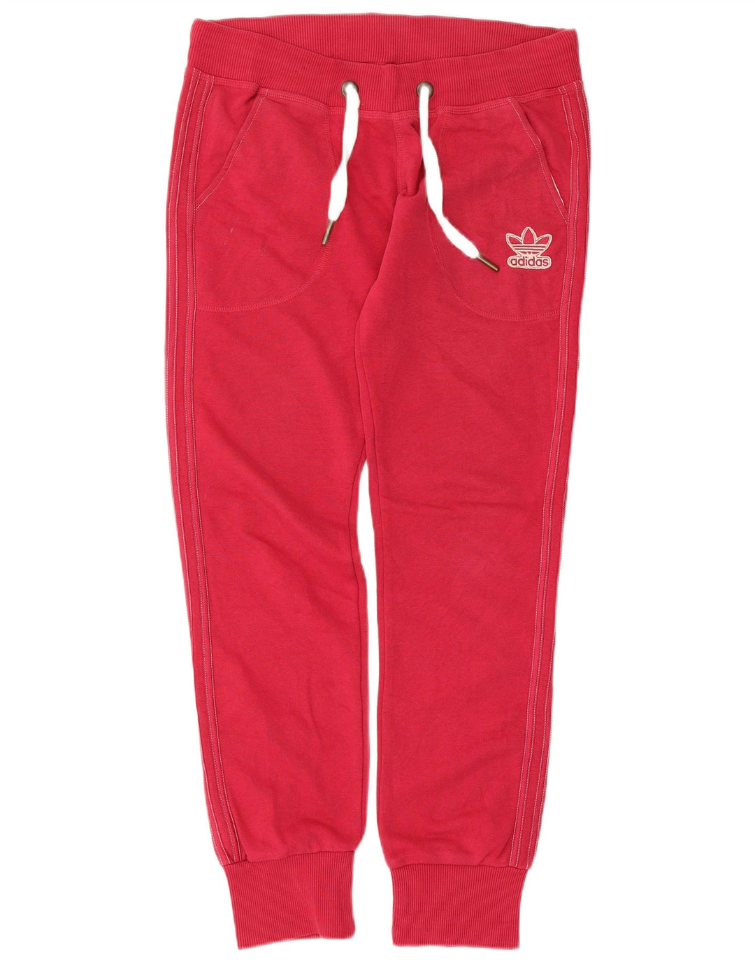 Damskie spodnie dresowe Adidas Joggery IT 44 Średnio czerwone bawełniane