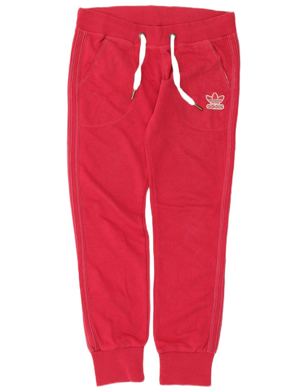 Damskie spodnie dresowe Adidas Joggery IT 44 Średnio czerwone bawełniane