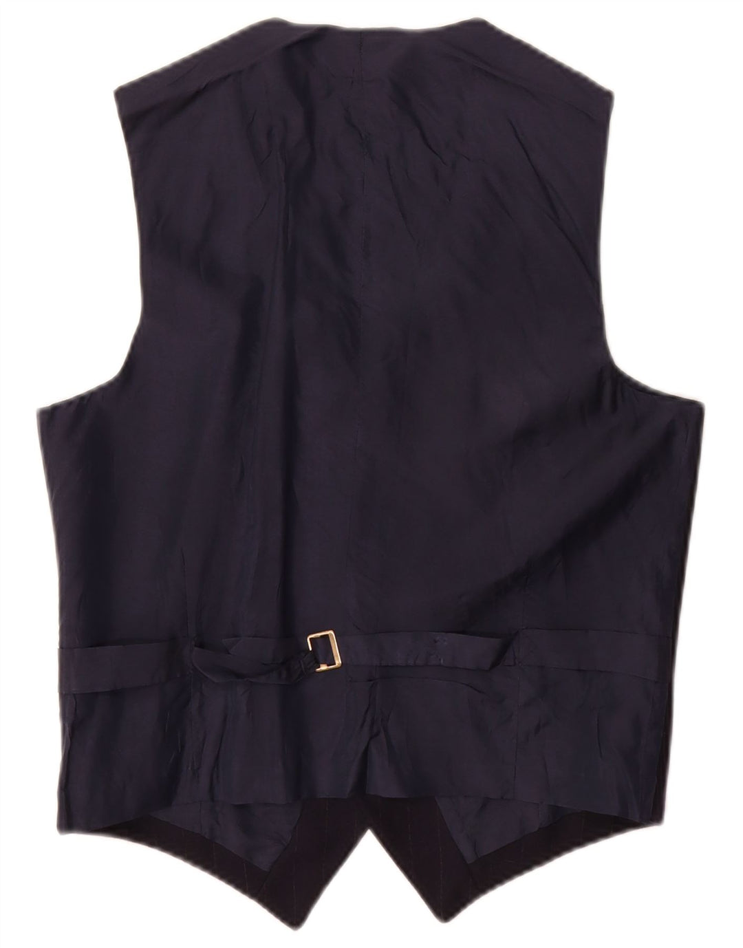 Vintage męska kamizelka w małe granatowe paski