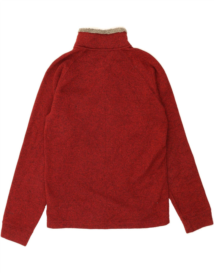 COLUMBIA Mens Button Neck Sweatshirt Jumper XS Red Polyester Vintage Columbia and Second-Hand Columbia from Messina Hembry 