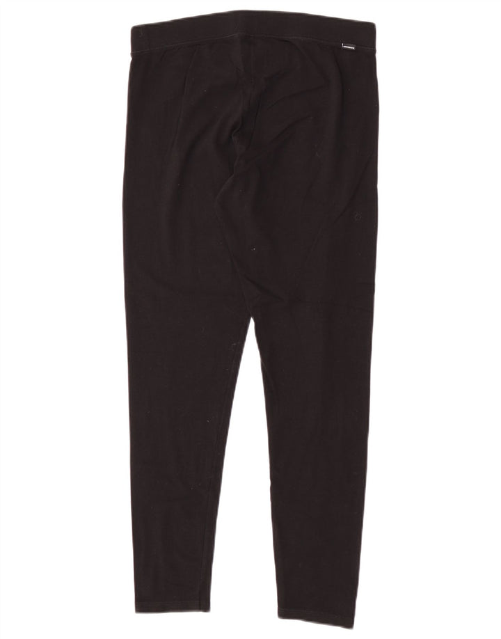 Damskie legginsy Converse Graphic, średniej wielkości, czarne, bawełniane