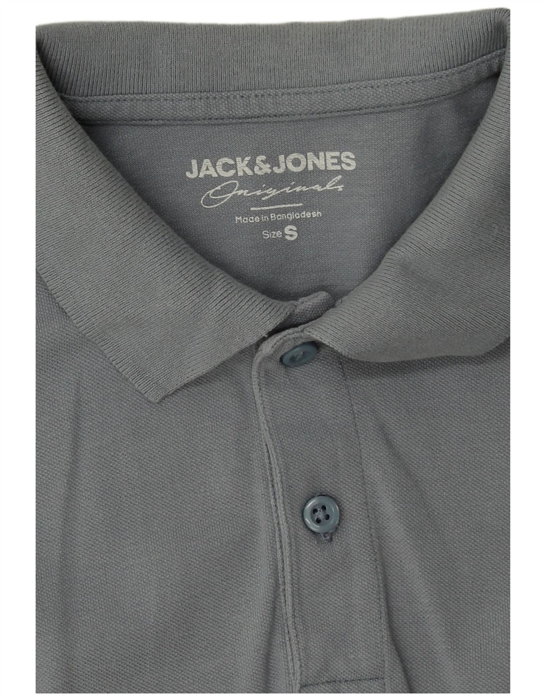 Męska koszulka polo Jack & Jones, mała, niebieska, bawełniana