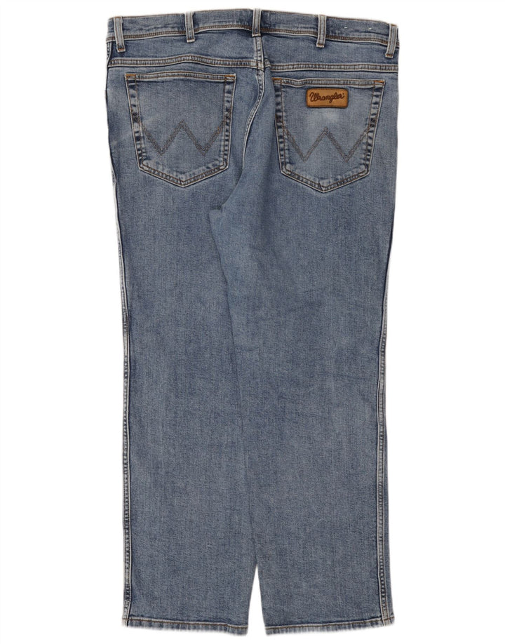 Męskie jeansy Wrangler Texas Straight W40 L30 Niebieskie bawełniane