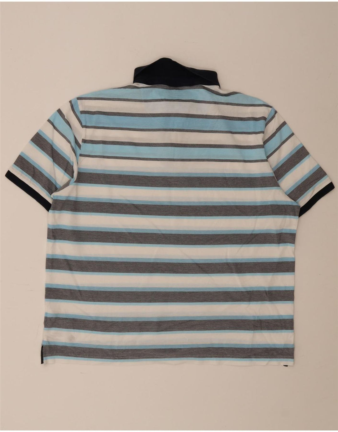 Męska niebieska koszulka polo Marks & Spencer Harbor 2XL w wielokolorowe paski