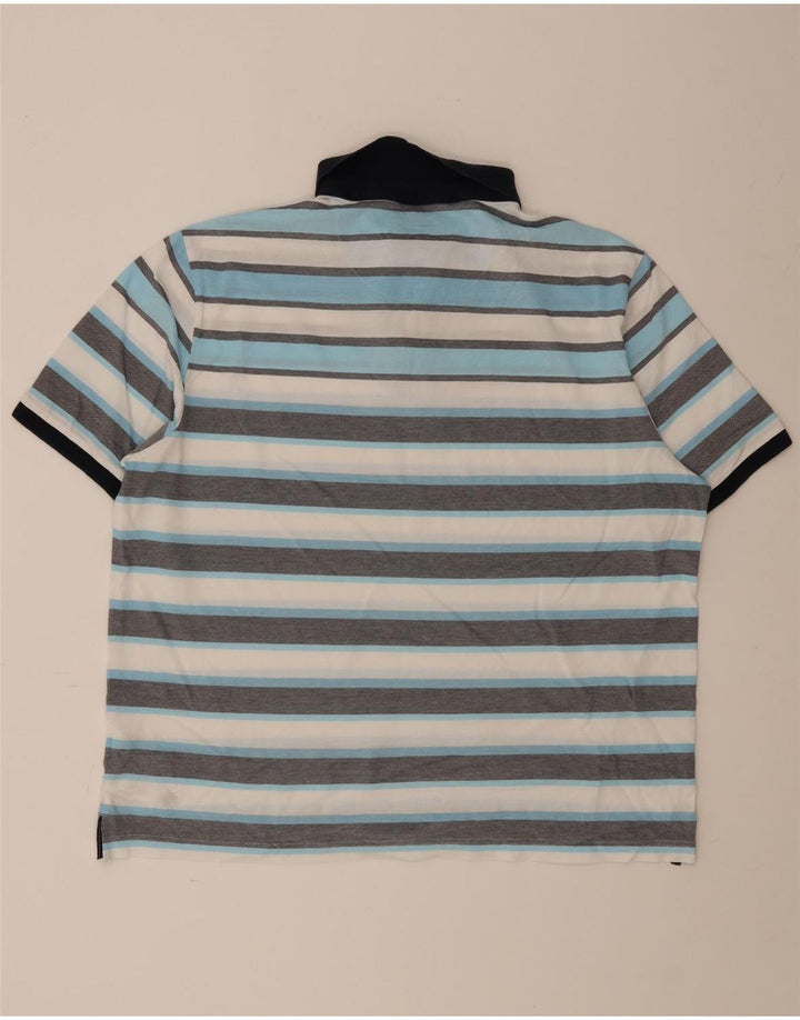 Męska niebieska koszulka polo Marks & Spencer Harbor 2XL w wielokolorowe paski