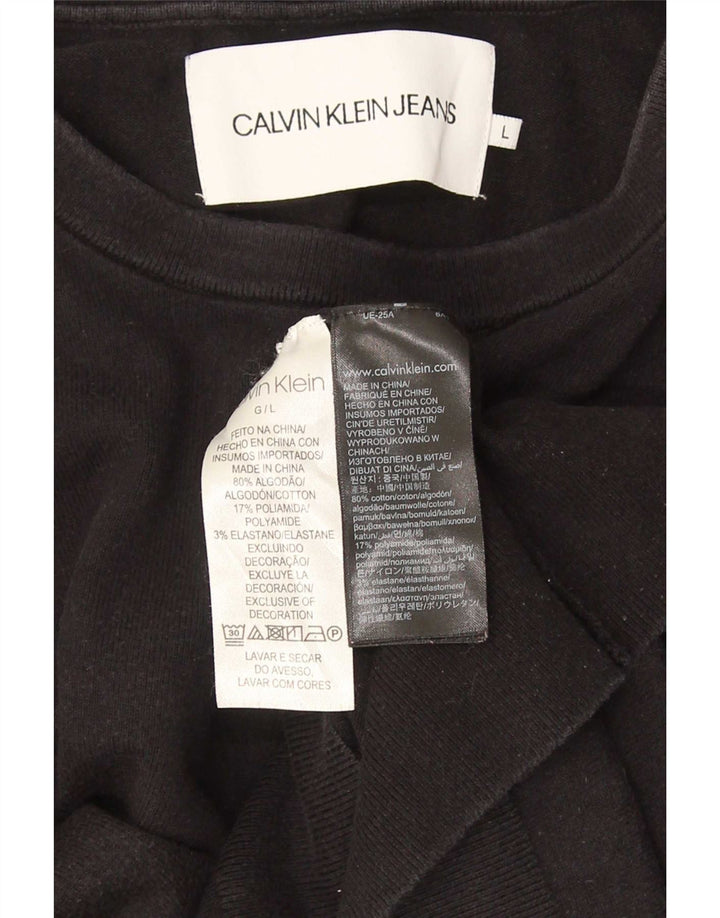 Męska bluza Calvin Klein Jeans, duża, czarna, bawełniana