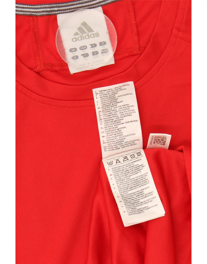 Damska kamizelka Adidas Climalite Top UK 18 XL Czerwony Poliester