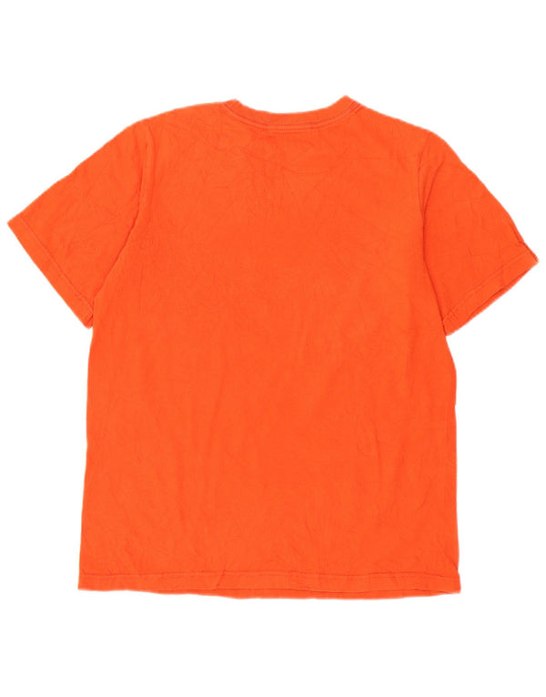 Chłopięcy T-shirt z grafiką Nike, 13-14 lat, XL, pomarańczowy, bawełniany