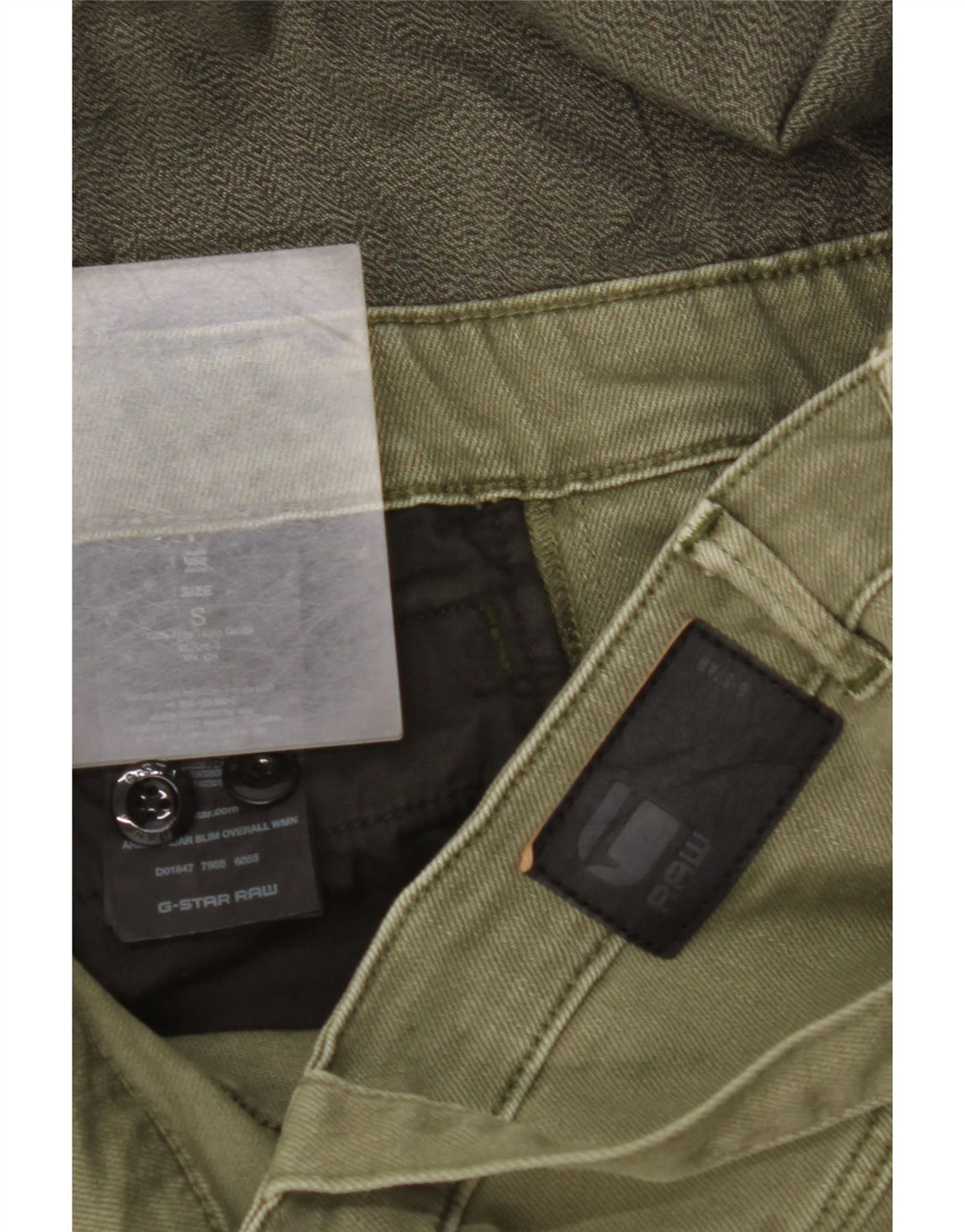 Damskie ogrodniczki G-STAR Slim Jeans Small W32 L27 Khaki Cotton