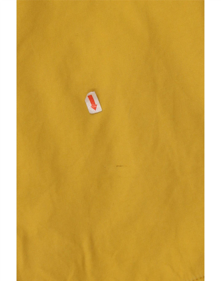 Damska kurtka przeciwdeszczowa z kapturem JOULES UK 8, mała, żółta, bawełniana