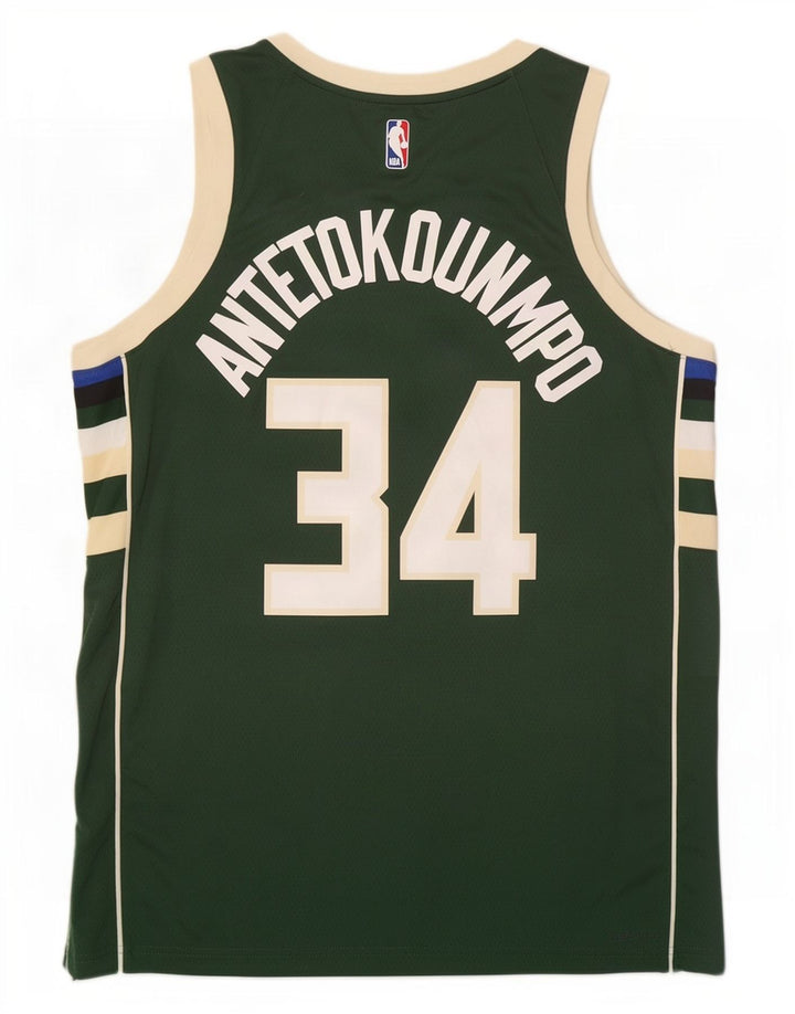 Męska koszulka z kamizelką Nike Milwaukee 34 Graphic, duża, zielona, z blokami kolorów, poliester