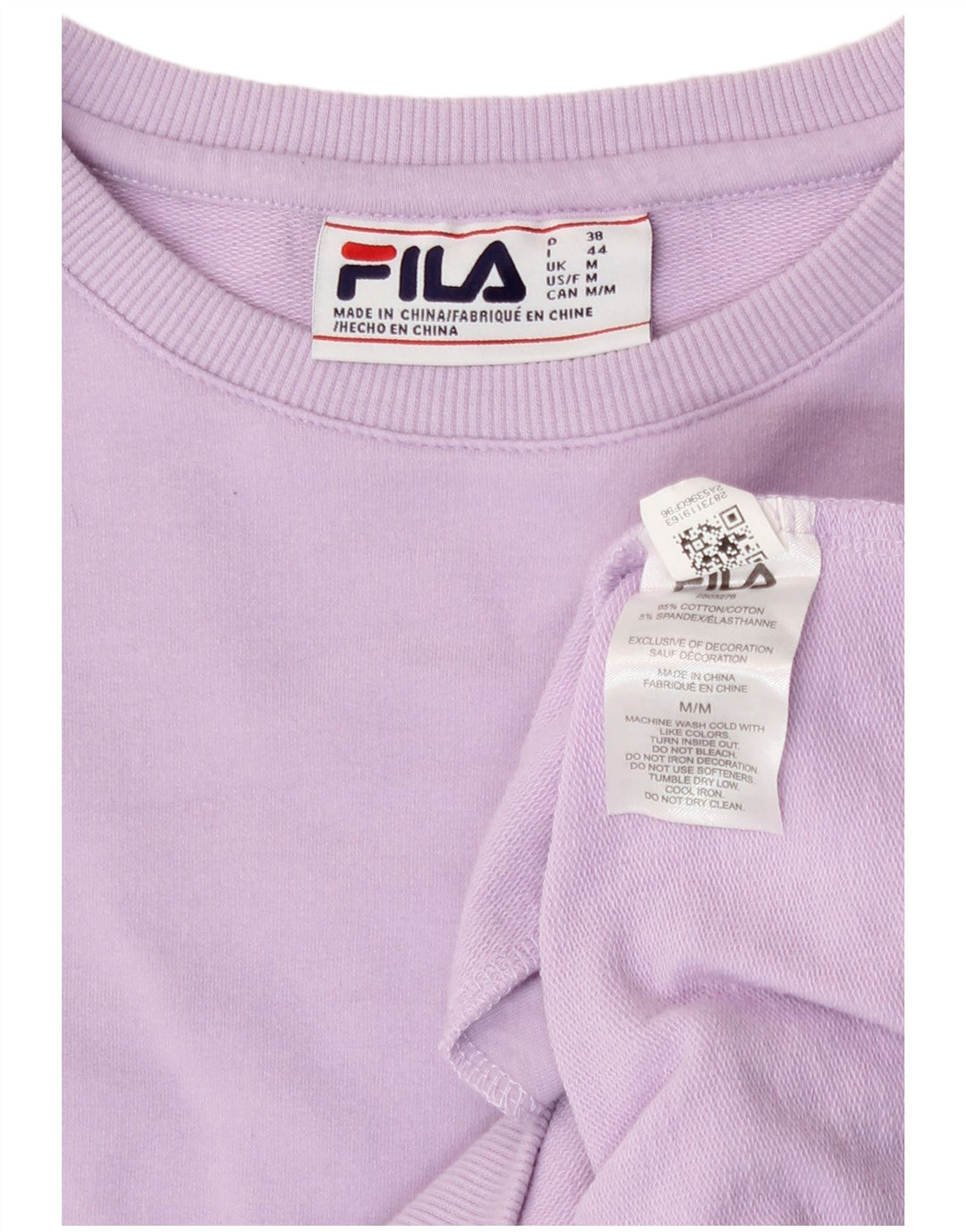Bluza damska Fila Sweter UK 14 Średni fioletowy bawełna
