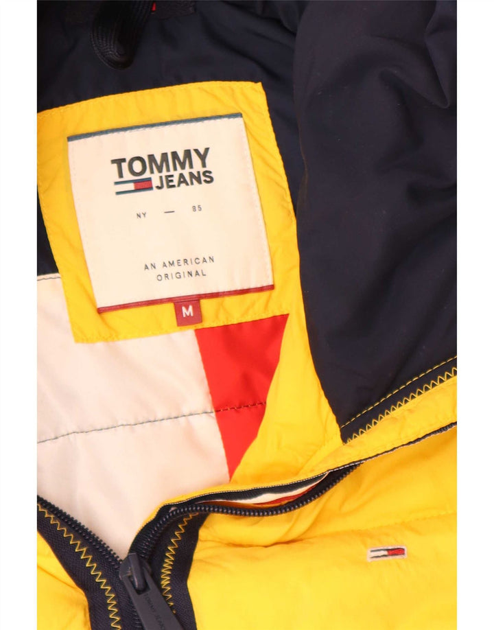 Męska wyściełana kurtka z kapturem i regularnym krojem Tommy Hilfiger UK 38 Średni żółty
