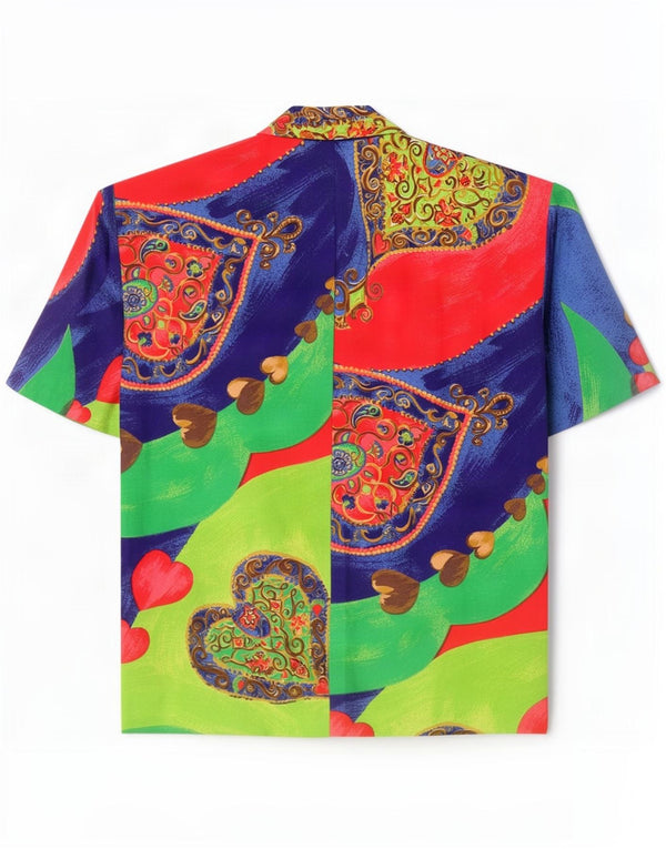 Damska marynarka w stylu vintage IT 42 Średni wielobarwny patchwork