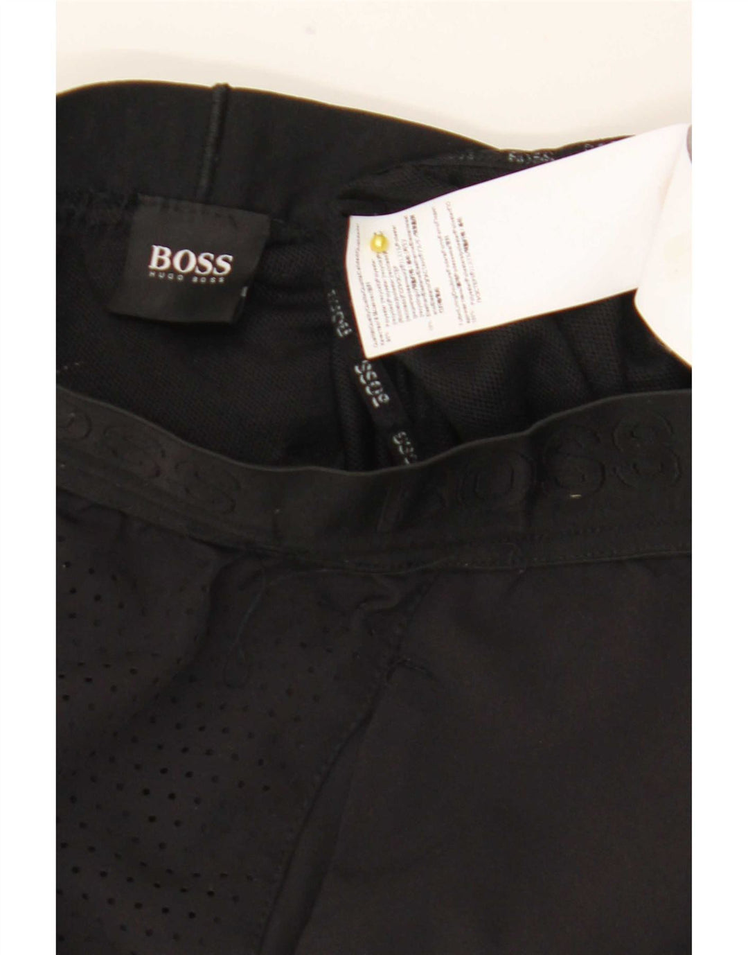 Męskie spodenki sportowe Hugo Boss, małe, czarne, poliestrowe
