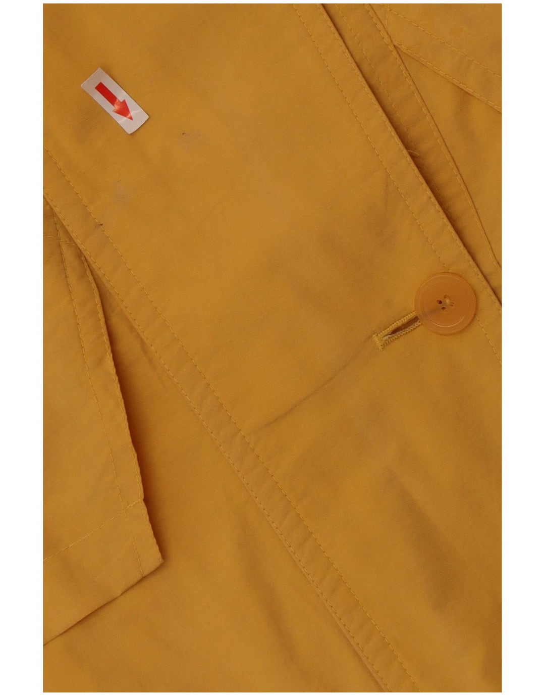 Vintage damski trencz oversize UK 14, duży, żółty, bawełniany