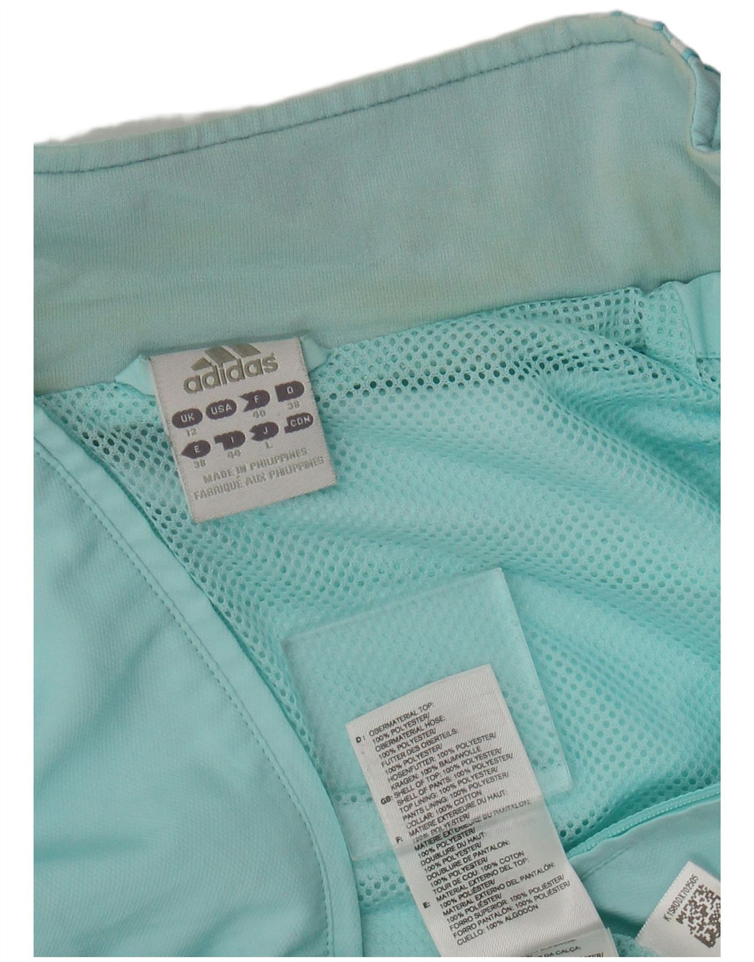 Damska bluza dresowa Adidas UK 12 Średni niebieski poliester