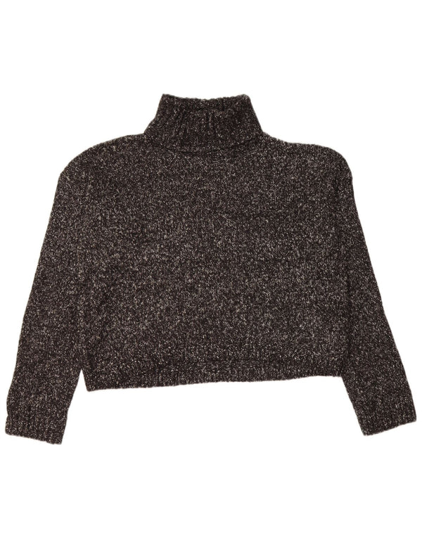 CALVIN KLEIN JEANS Damski sweter z golfem UK 16, duży, czarny