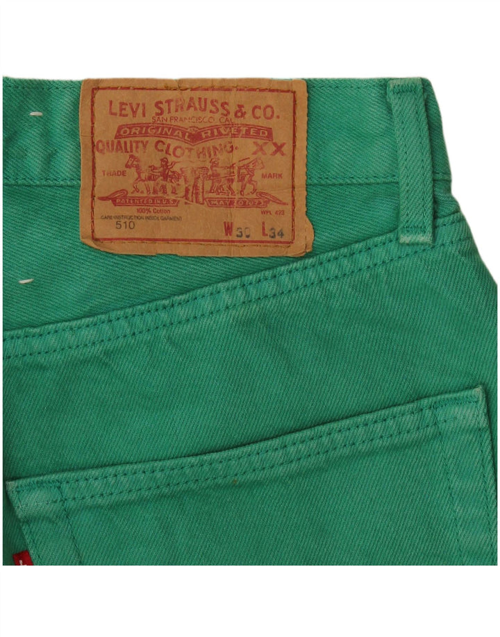 Męskie jeansy Levi's 510 Slim W30 L34 Zielone
