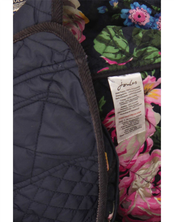 Damska pikowana kurtka Joules UK 8 Small, granatowa, poliamidowa