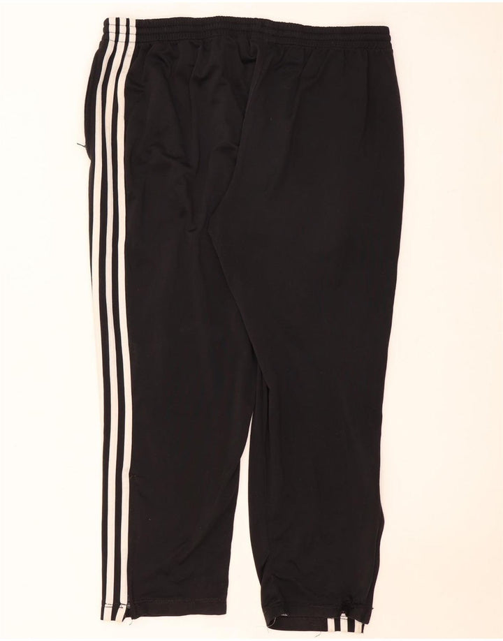 Damskie spodnie dresowe Adidas UK 18 XL, czarne, poliestrowe