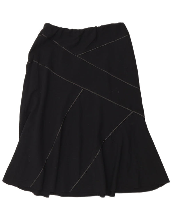 Marks & Spencer Damska spódnica w kształcie litery A UK 14 Medium W30 Czarny poliester