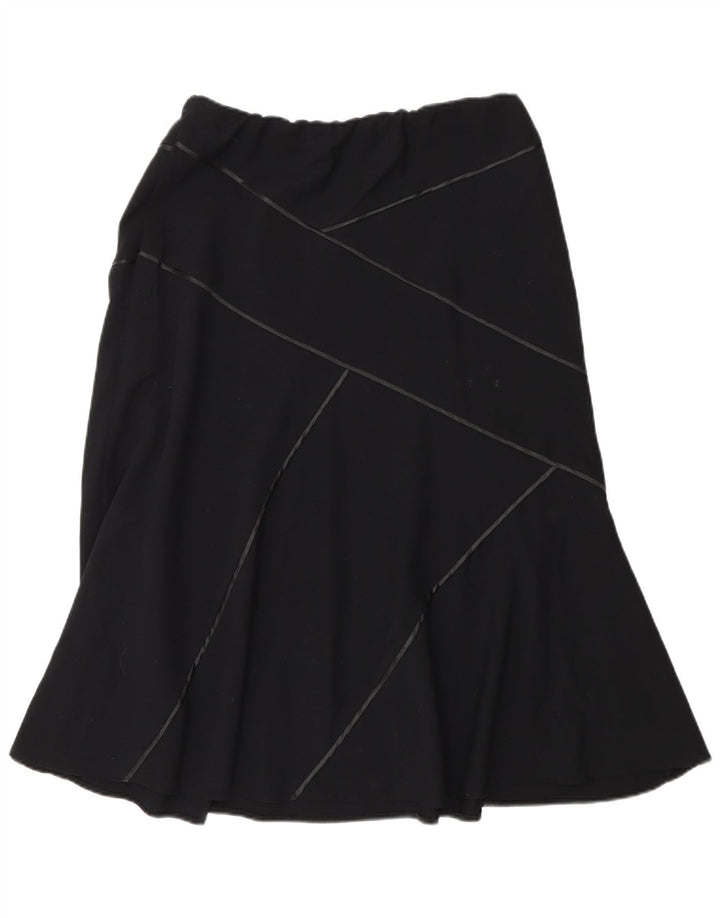 Marks & Spencer Damska spódnica w kształcie litery A UK 14 Medium W30 Czarny poliester