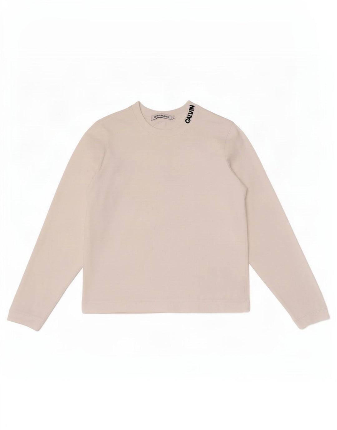 Top damski Calvin Klein Jeans z długim rękawem, UK 10, mały, biały