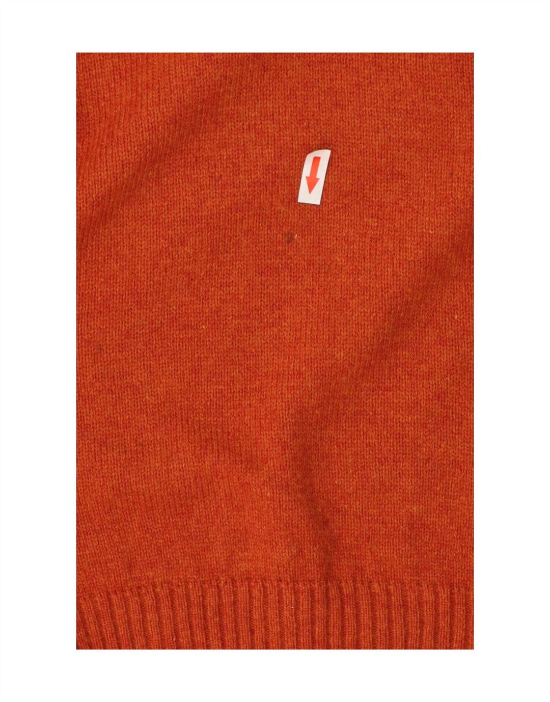 Bugatti Męski sweter z dekoltem w kształcie litery V, XL, Pomarańczowa wełna owcza