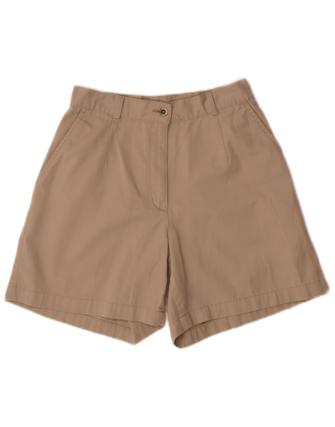 Damskie spodenki chino L.L.BEAN z wysokim stanem US 6 Medium W26, beżowa bawełna