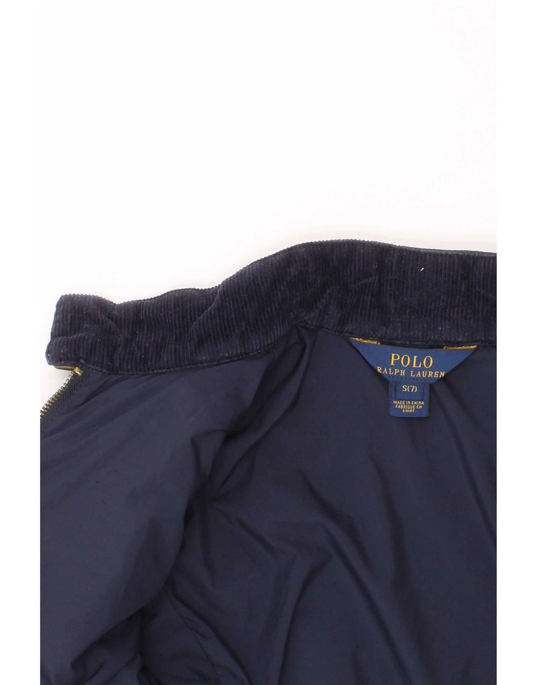 Pikowana kurtka dziewczęca Polo Ralph Lauren 6-7 lat, mała, granatowa, poliester
