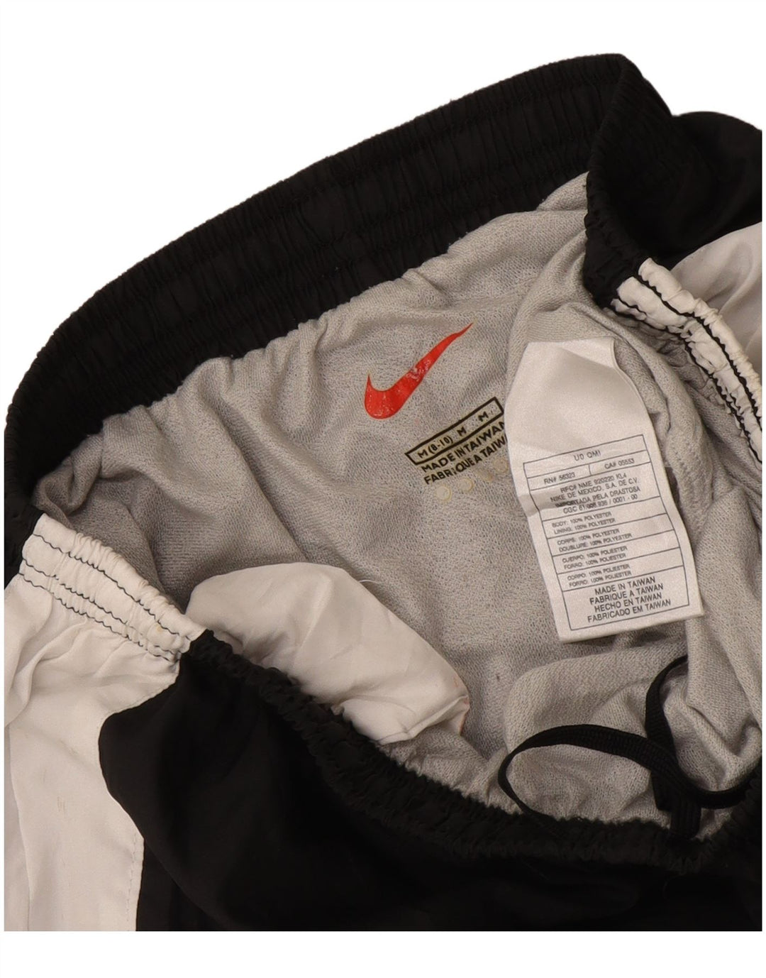 Damskie spodenki sportowe Nike US 8/10, poliester w kolorze średniej czarnej kolorystyki
