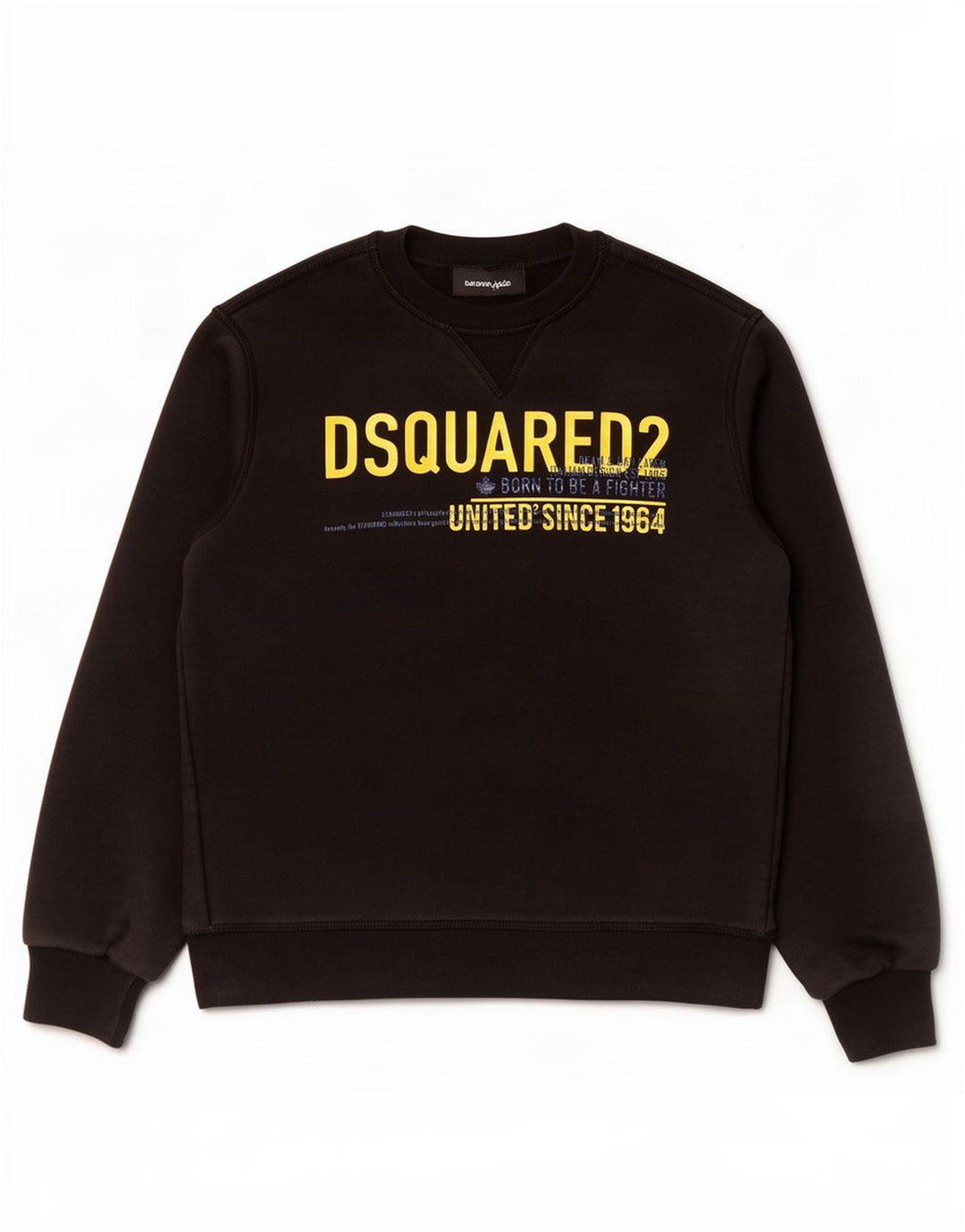 Dsquared2 Chłopięca bluza z grafiką, 9-10 lat, czarna bawełna