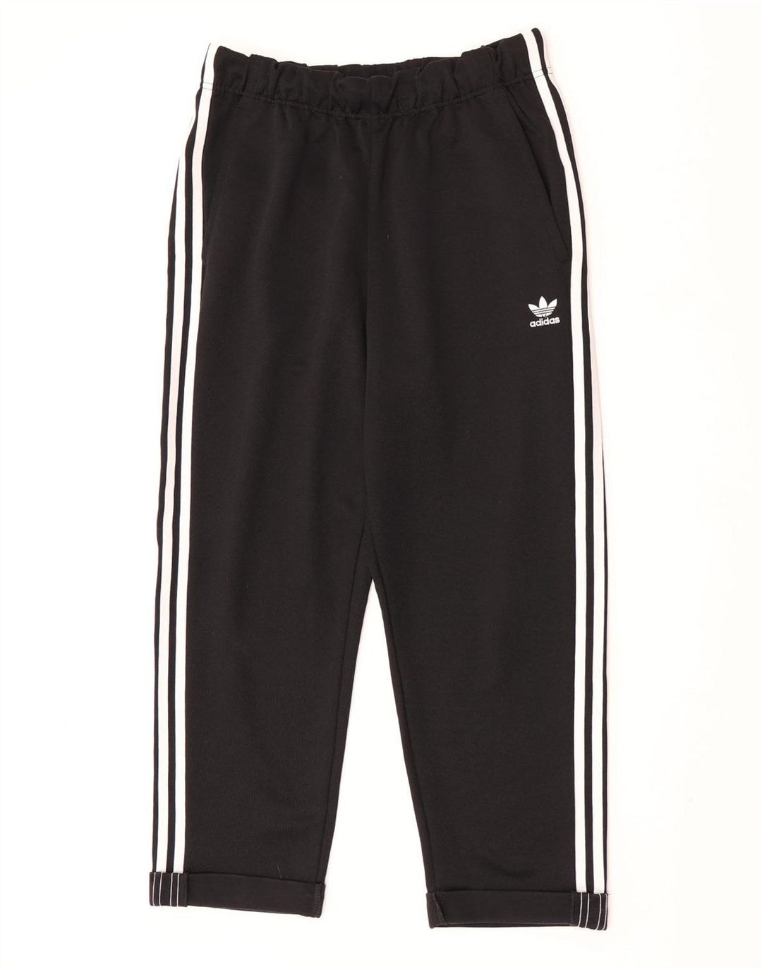 Damskie spodnie dresowe Adidas UK 12, średni czarny poliester