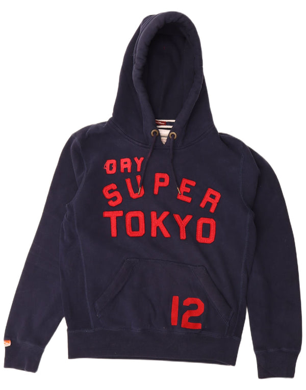 Męski sweter z kapturem Superdry Graphic XL, granatowy, bawełniany