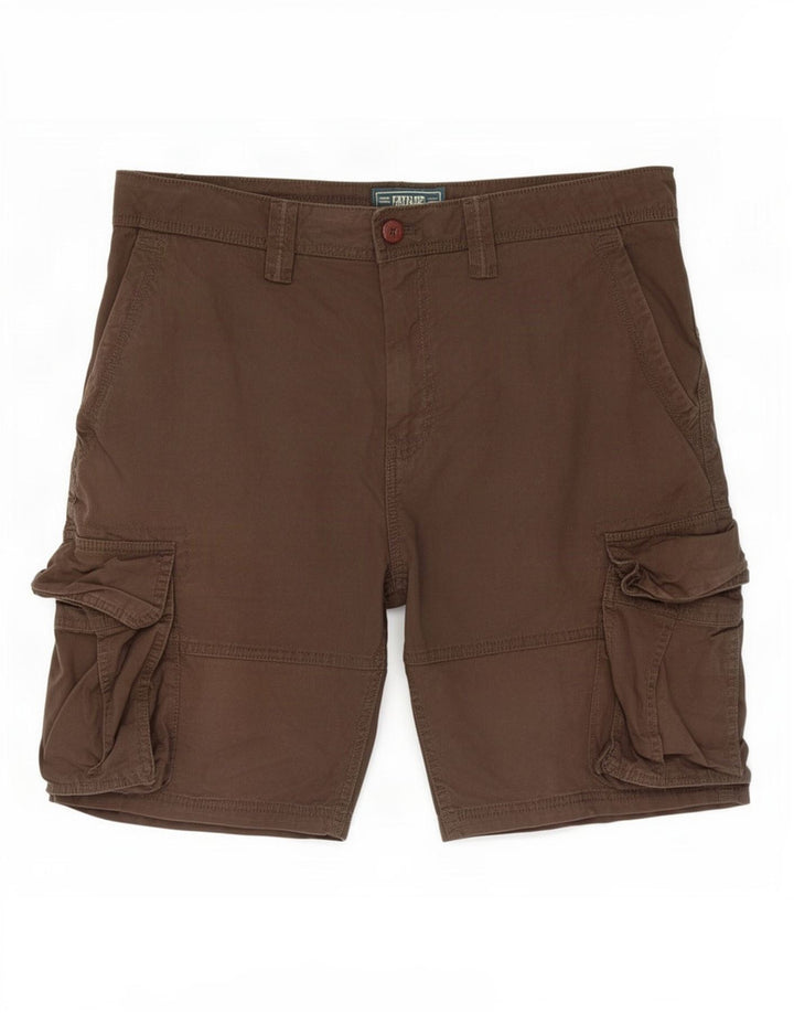 Męskie spodenki cargo Fat Face XL W40, brązowa bawełna