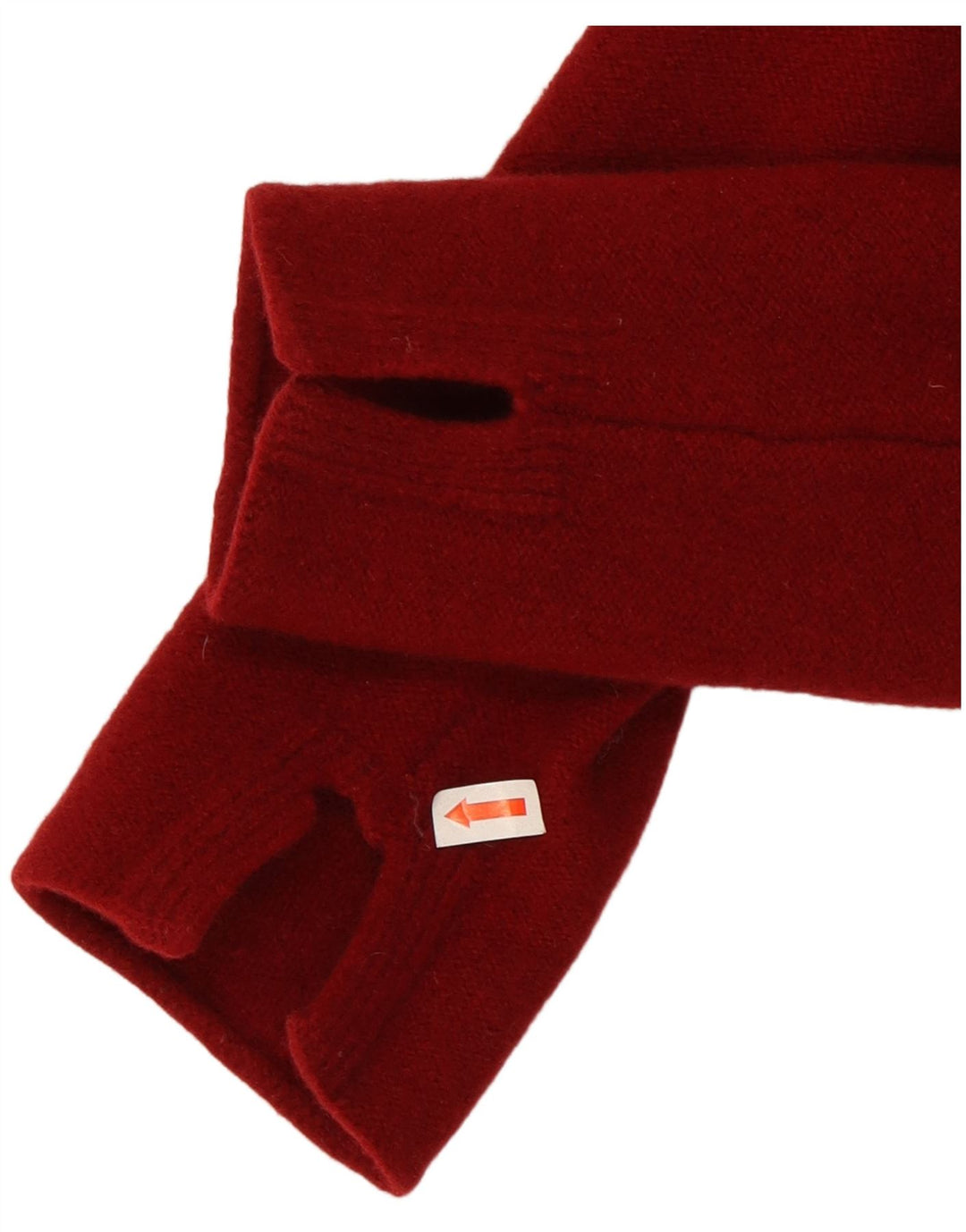 Damski sweter z dekoltem w łódkę Toast, mały/średni, czerwony, wełniany
