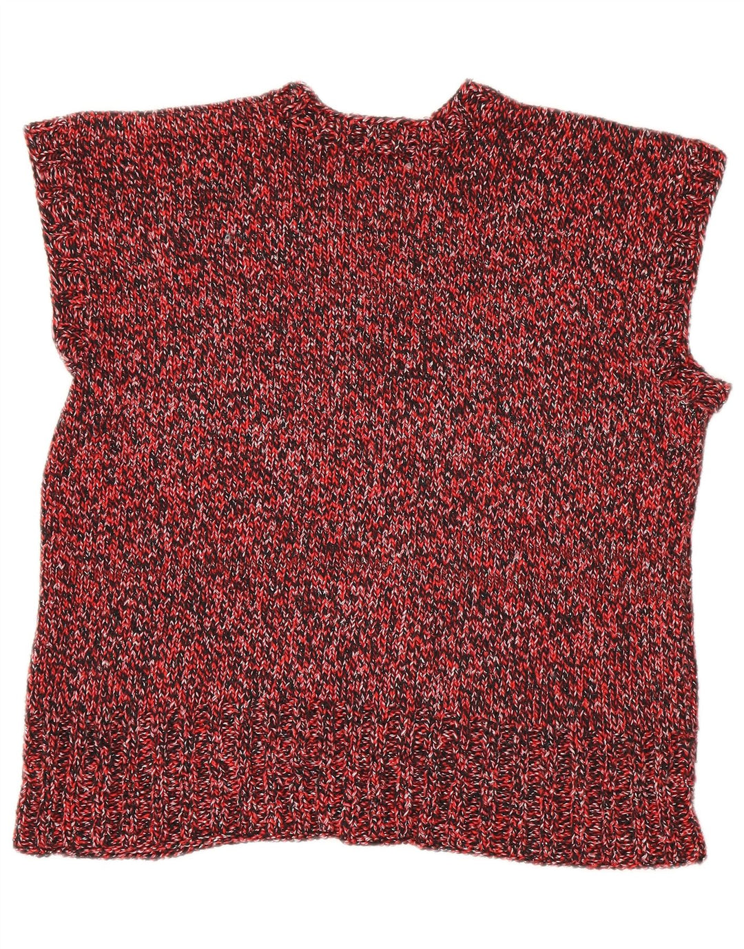 Vintage damski podkoszulek z kamizelką UK 18 XL w kolorze czerwonym nakrapianym