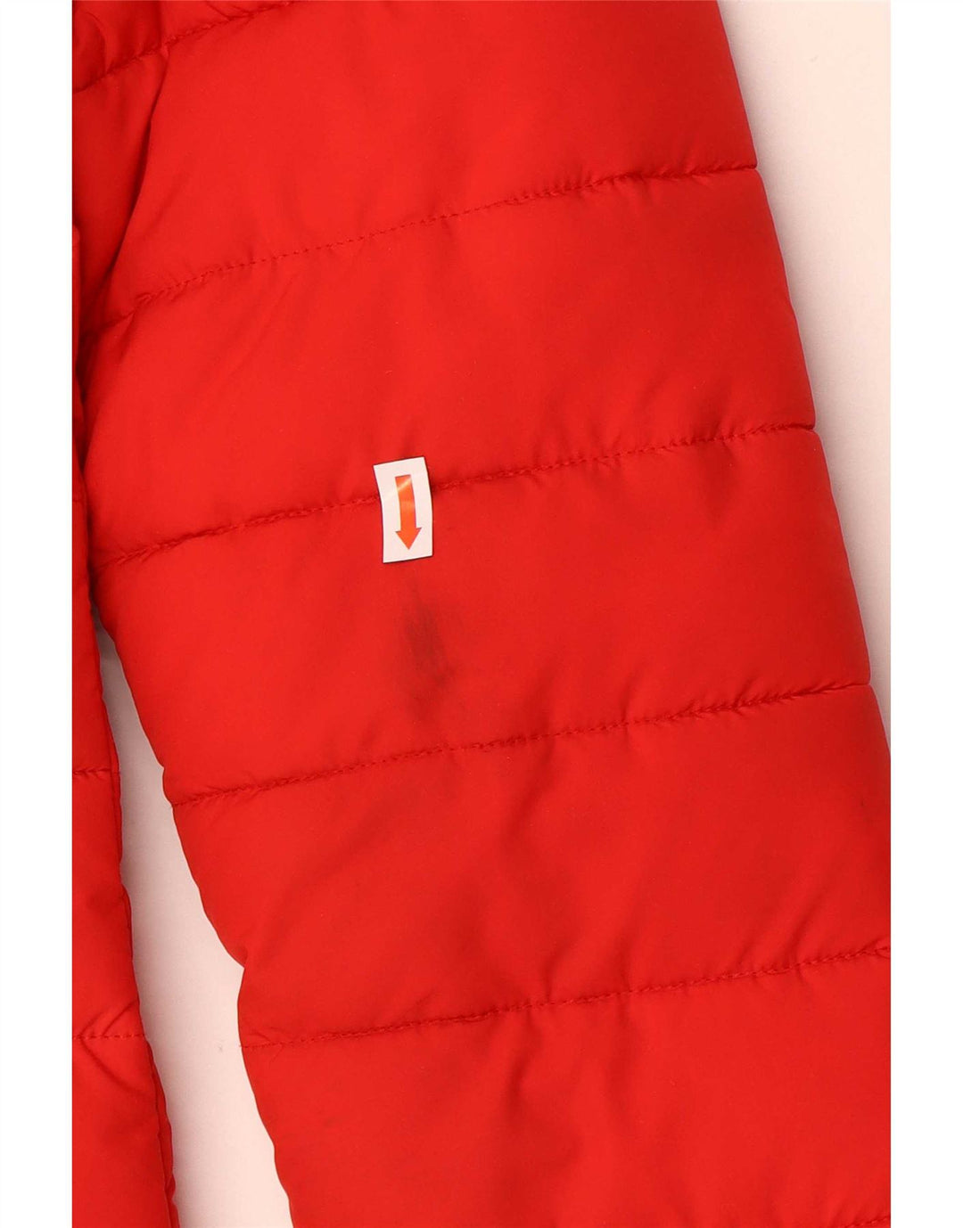 Damski ocieplany płaszcz z kapturem Superdry UK 8, mały, czerwony poliester