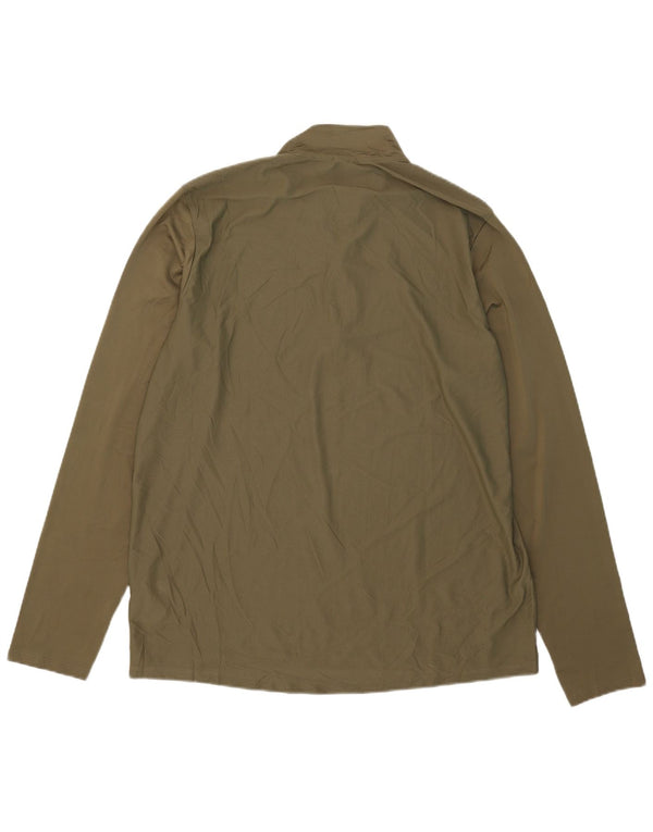 Dres męski Adidas Aeroready z zamkiem błyskawicznym na szyi, duży, poliestrowy khaki
